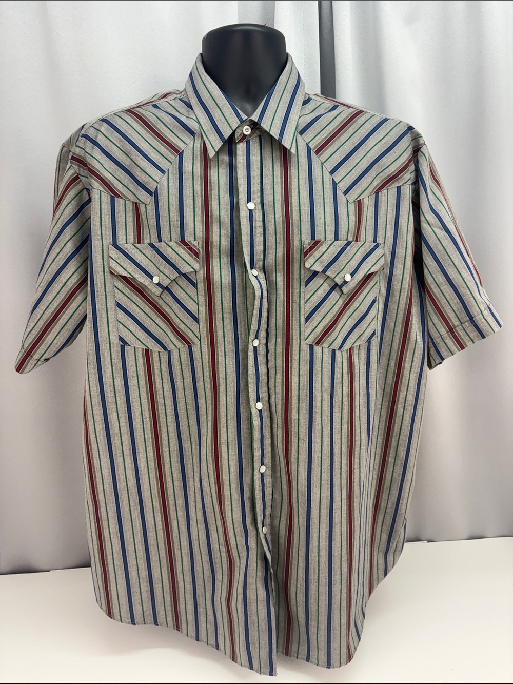Ely Plains Western Mens Shirt XL‎ Pearl Snap